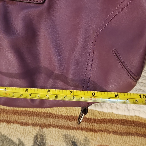 Coach Purple Leather Tote Bag - Picture 2 of 8